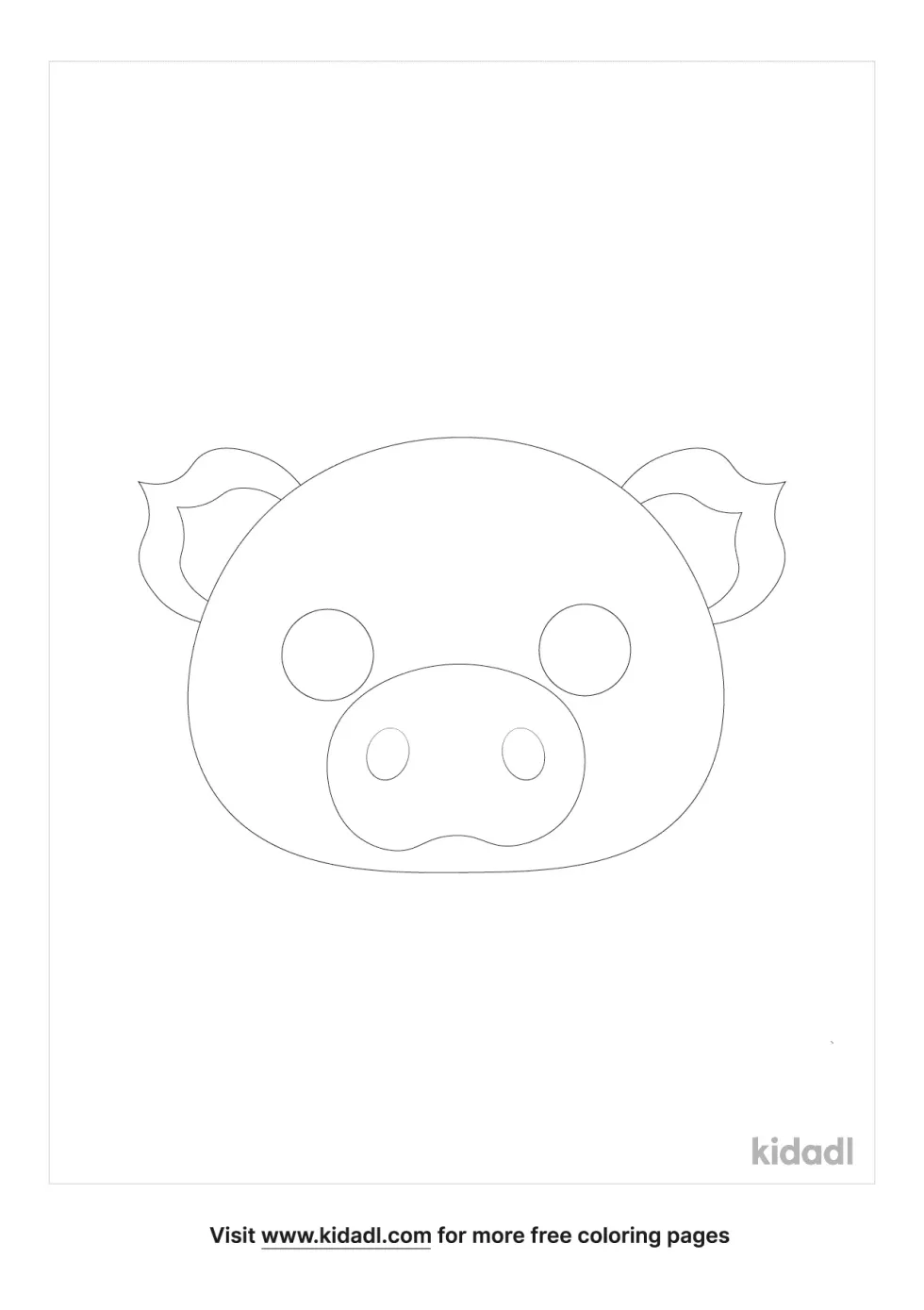 Pig Mask Coloring Page