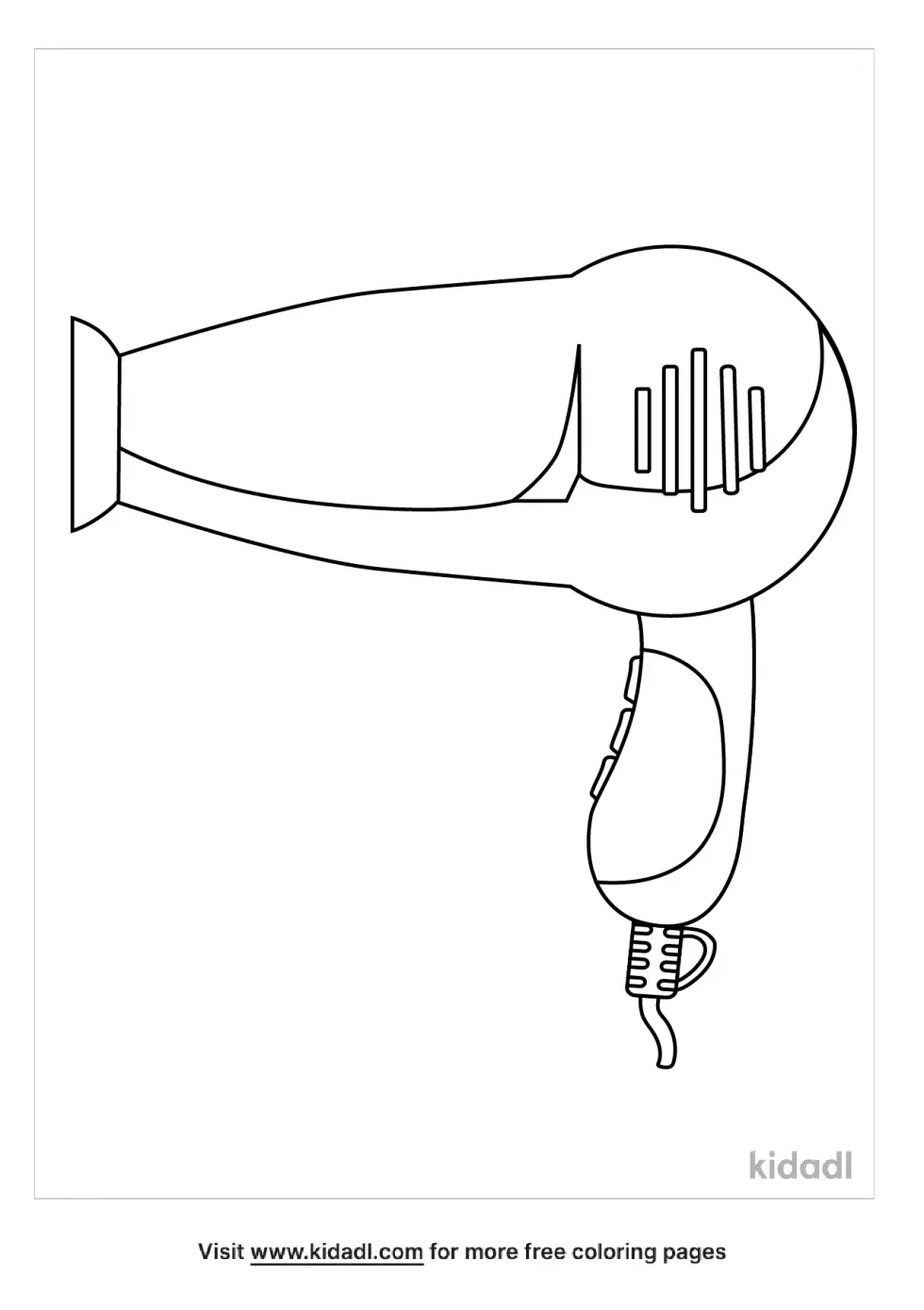 Dryer Coloring Page