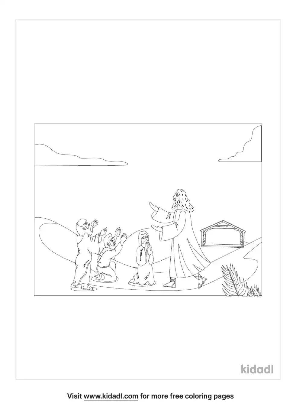 Paul At Mars Hill Bible Story Coloring Page