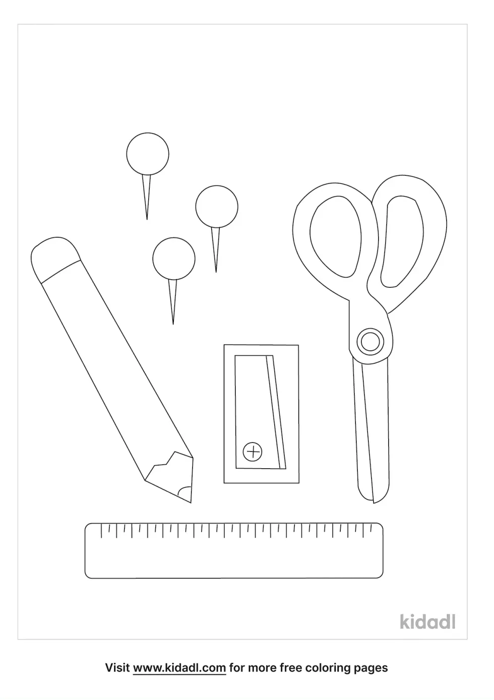 Stationery Coloring Page