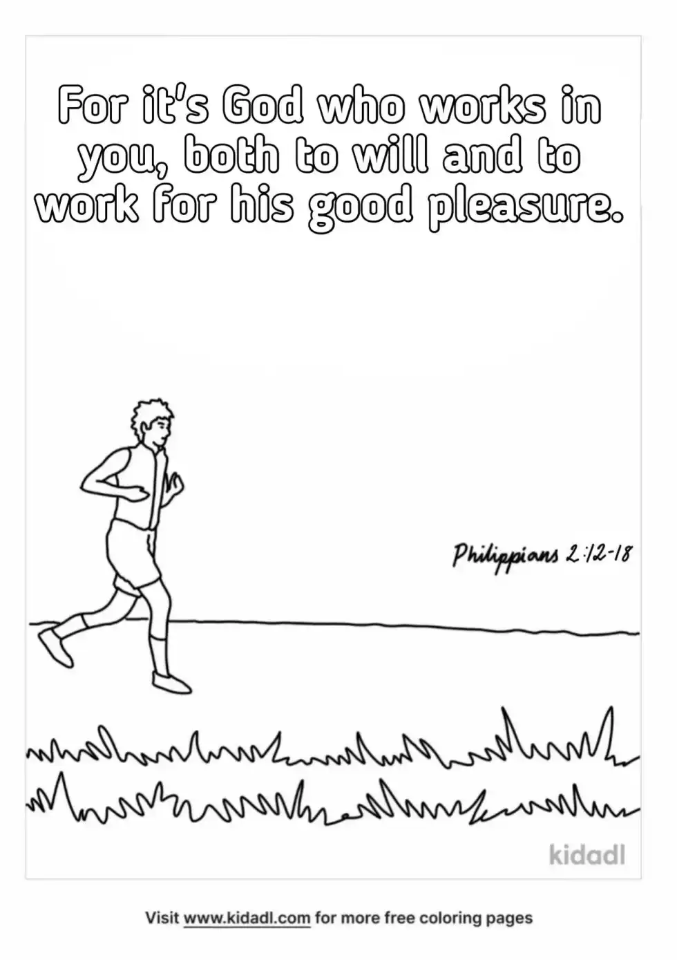 Philippians 2:13 Coloring Page