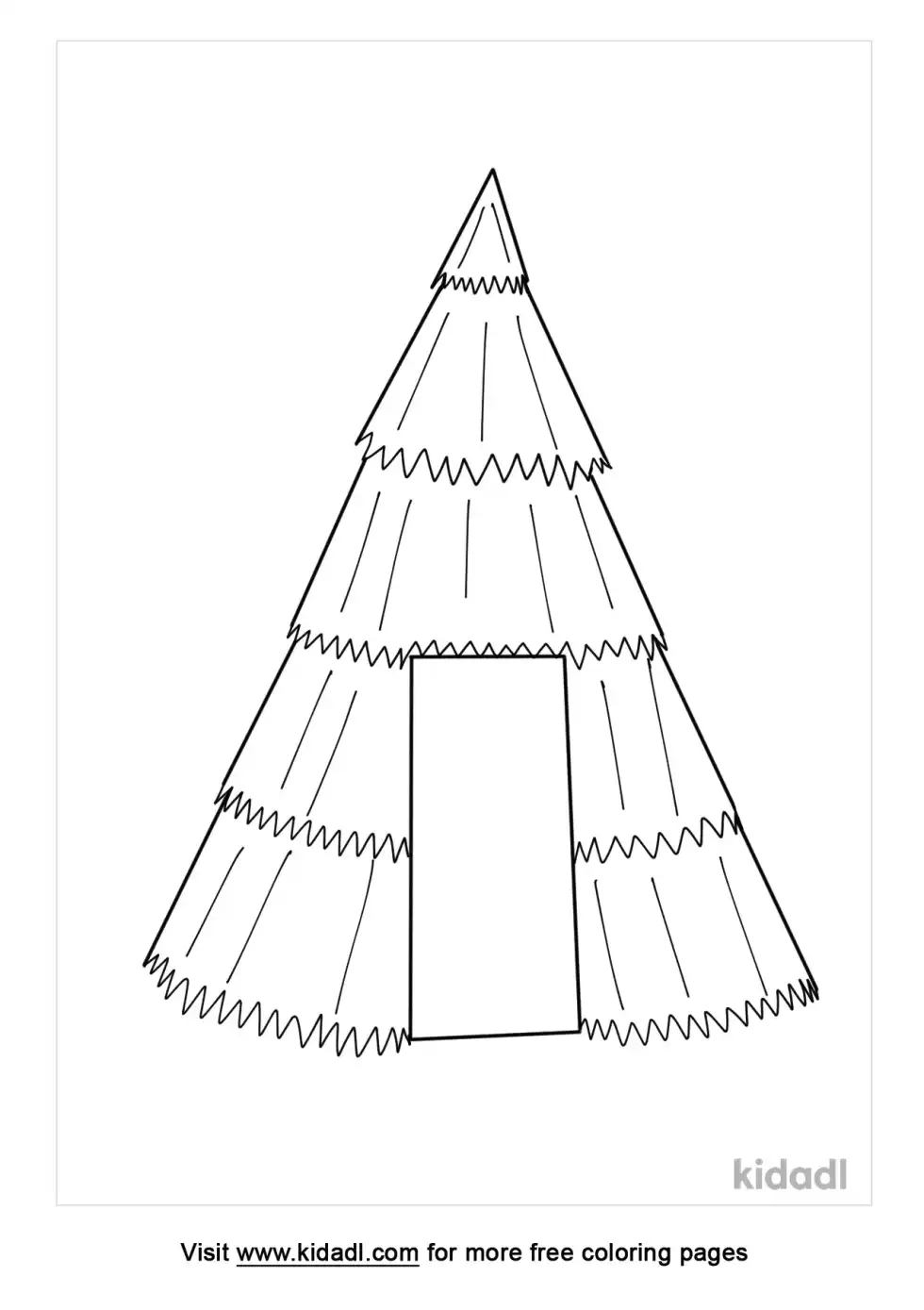 Yokut House Coloring Page