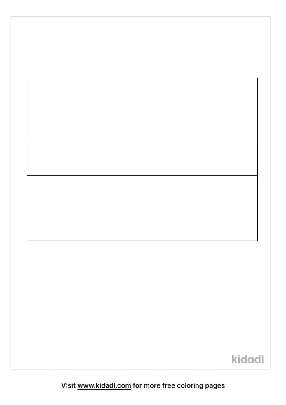 Latvia Flag Coloring Page