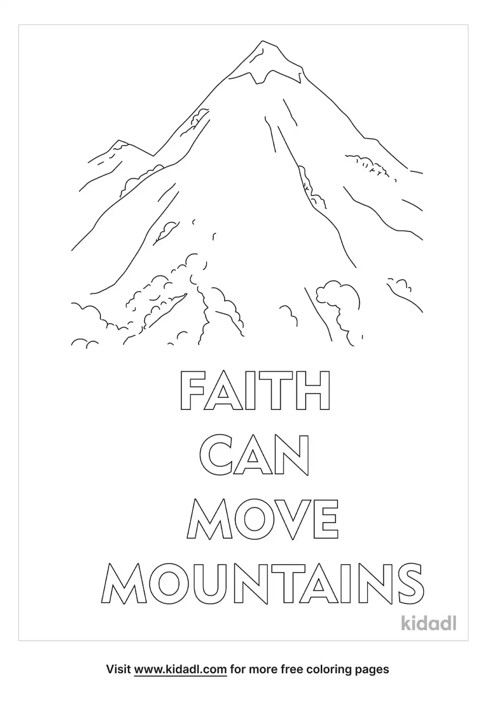 Matthew 17:20 Coloring Page
