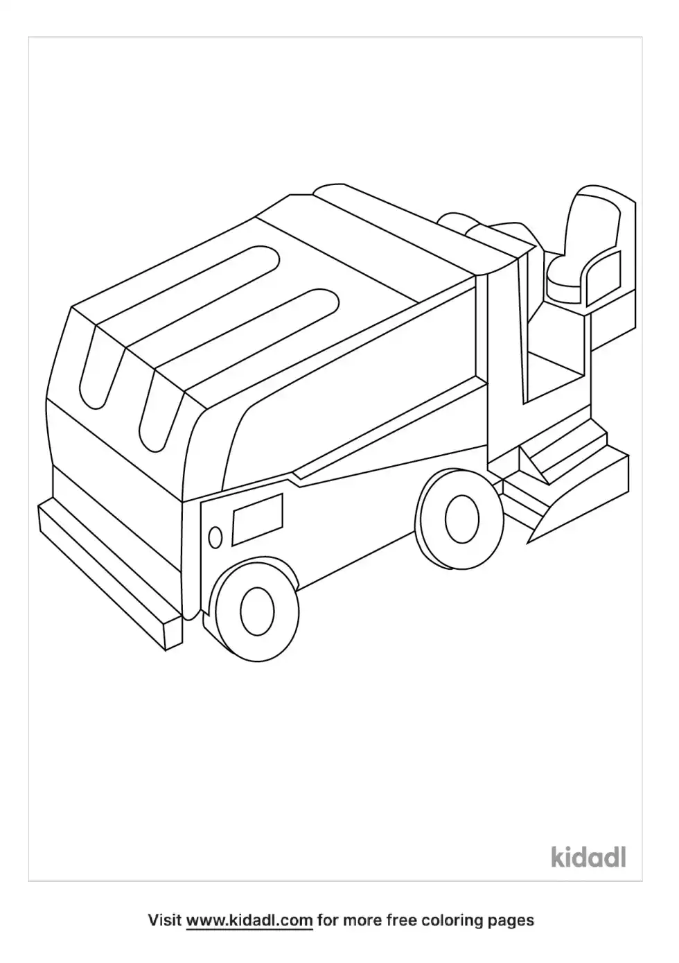 Zamboni Coloring Page