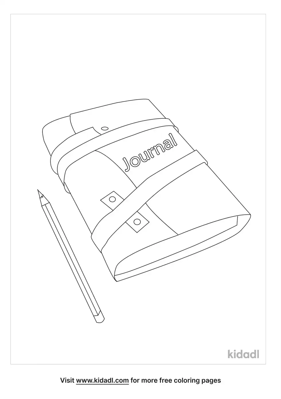 Journal Coloring Page