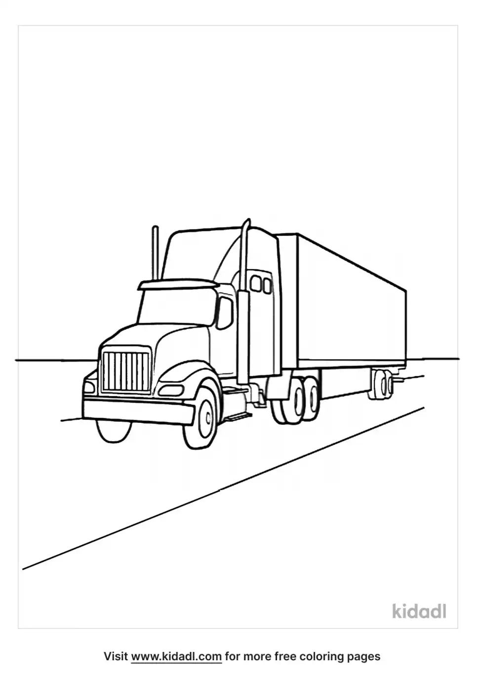 Trailer Coloring Page