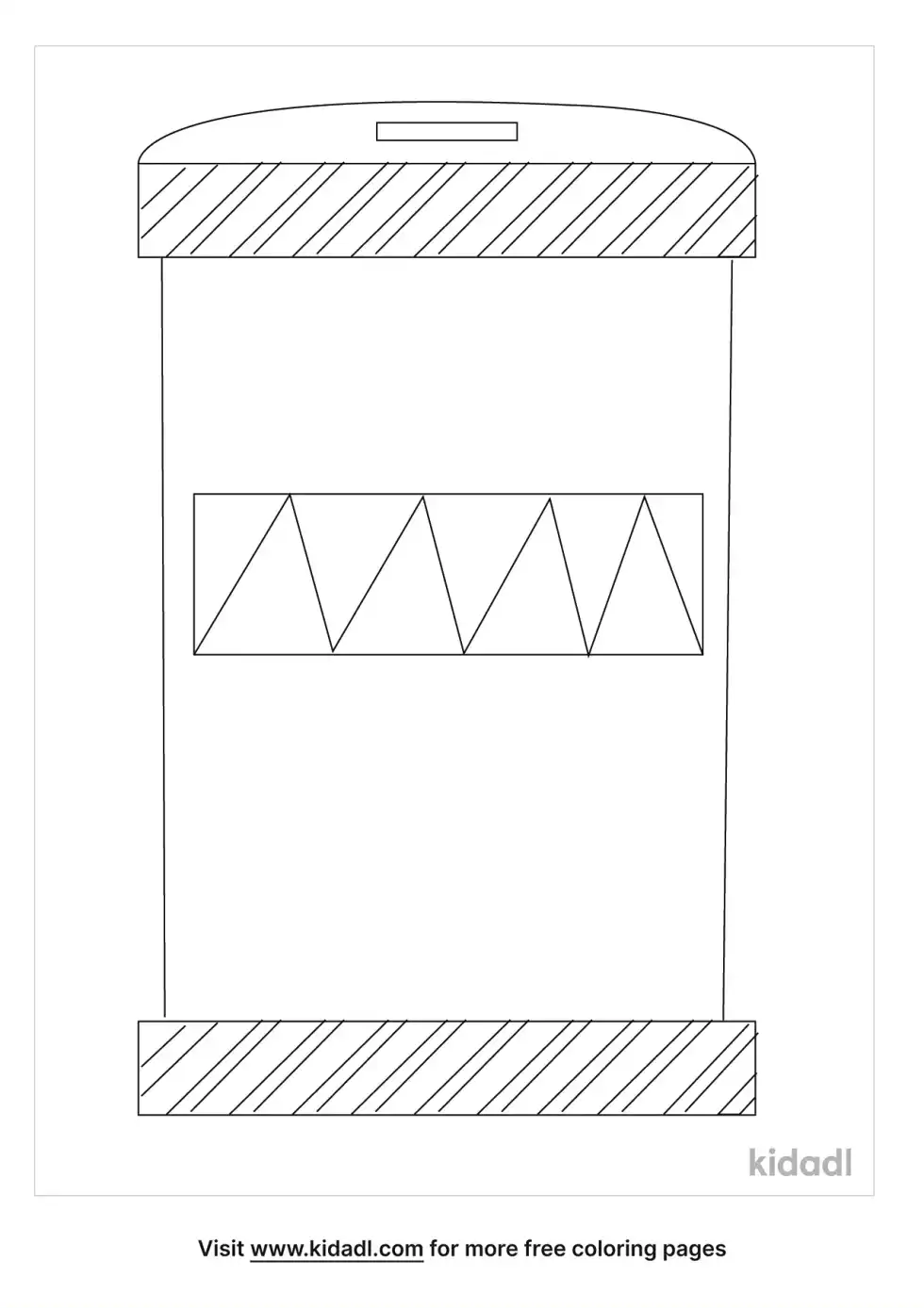 Tzedakah Box Coloring Page