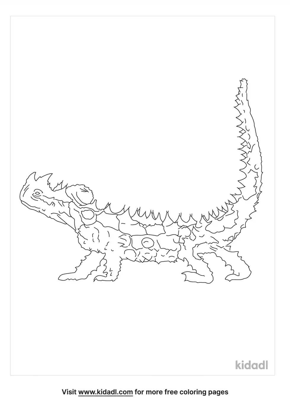 Thorny Devil Coloring Page