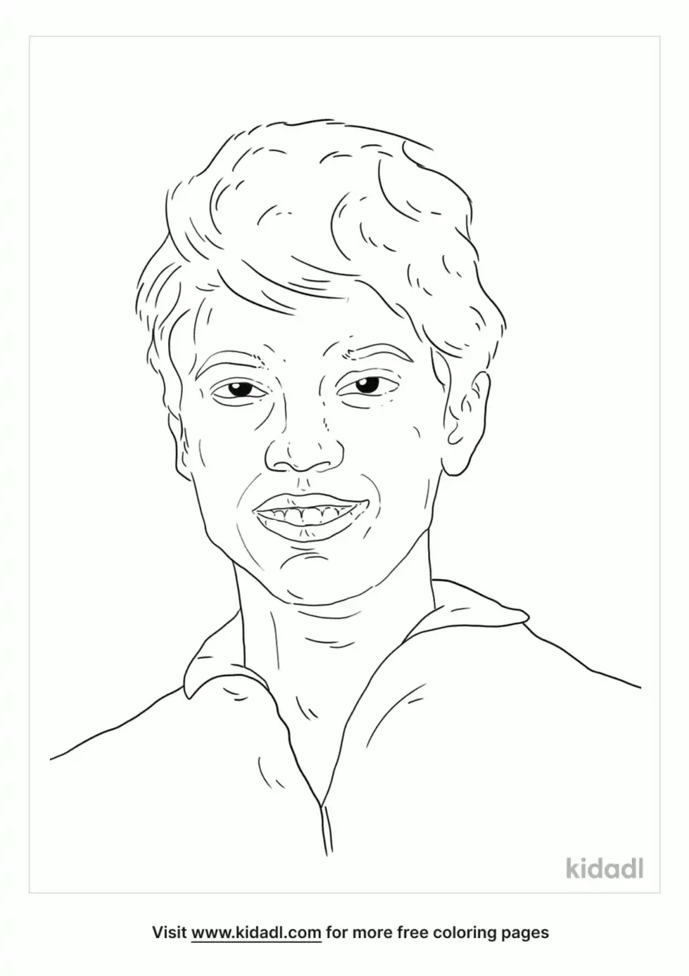 Wilma Rudolph Coloring Page