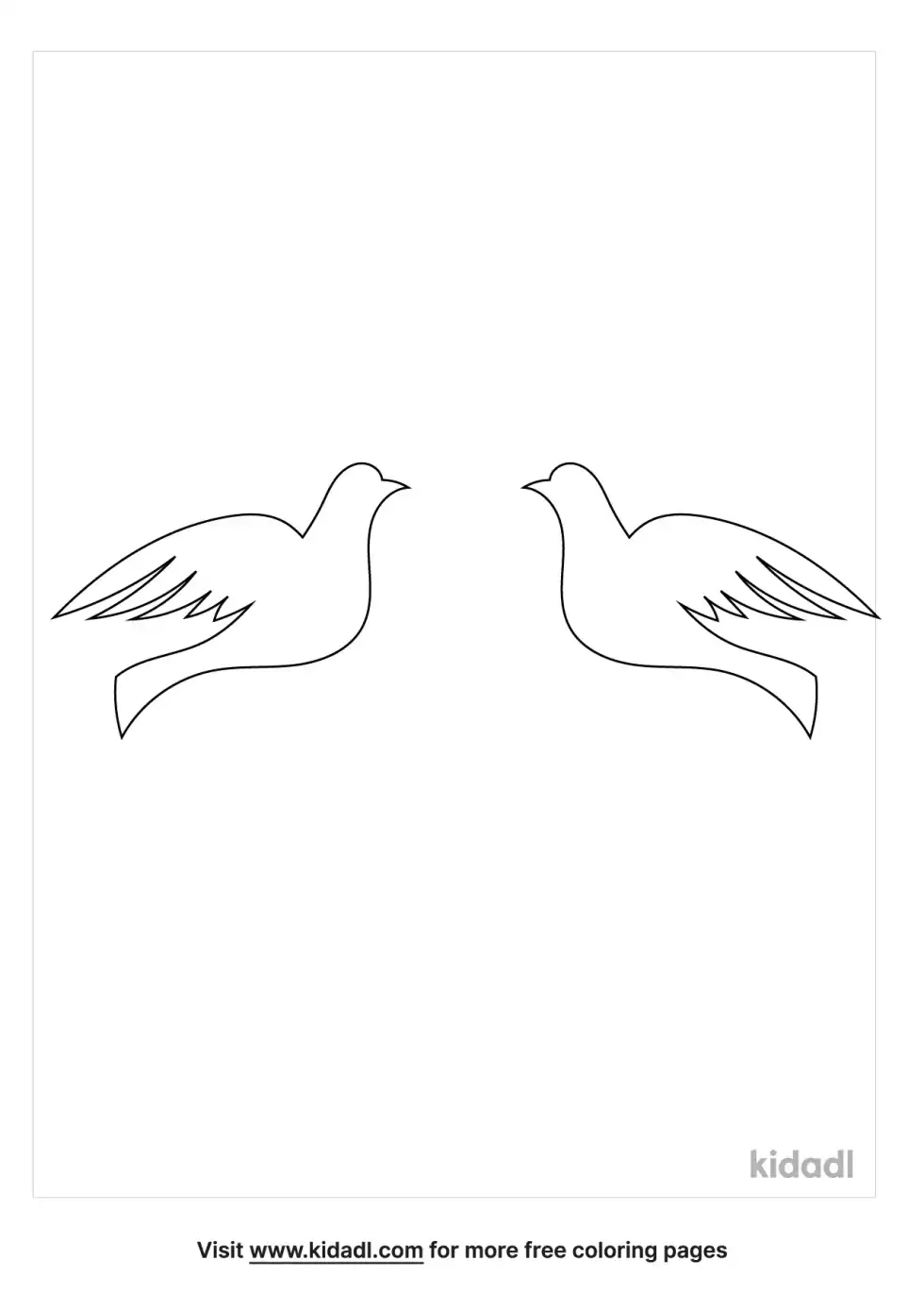 Turtledove Coloring Page