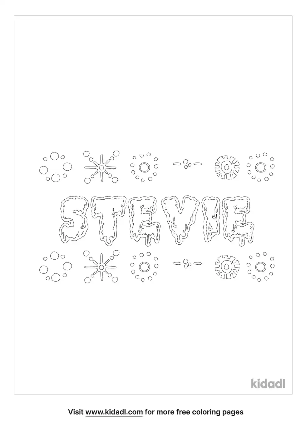 Stevie Name Coloring Page