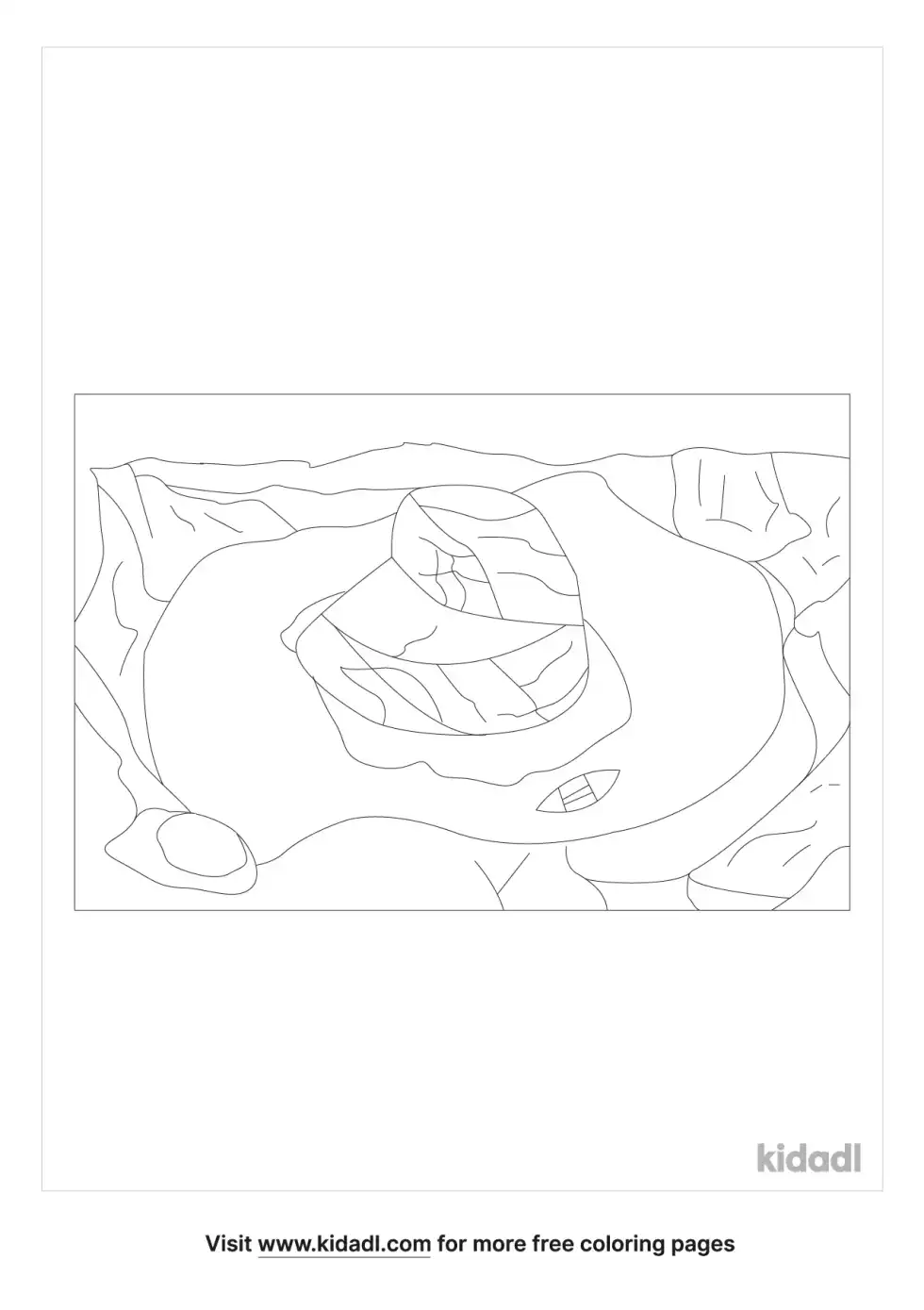 Horseshoe Bend Coloring Page