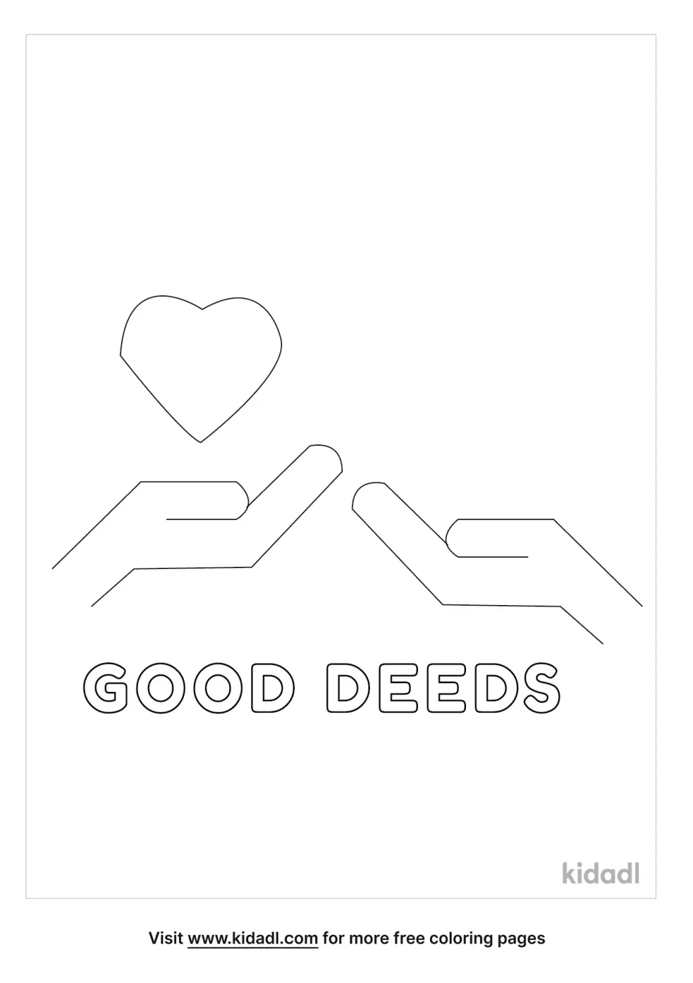 Good Deed Coloring Page