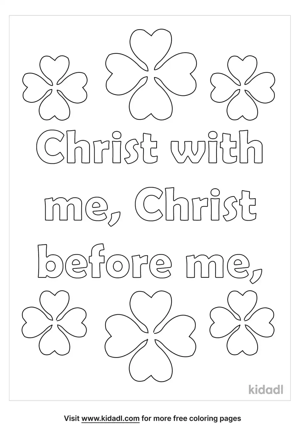 St Patrick Breastplate Coloring Page
