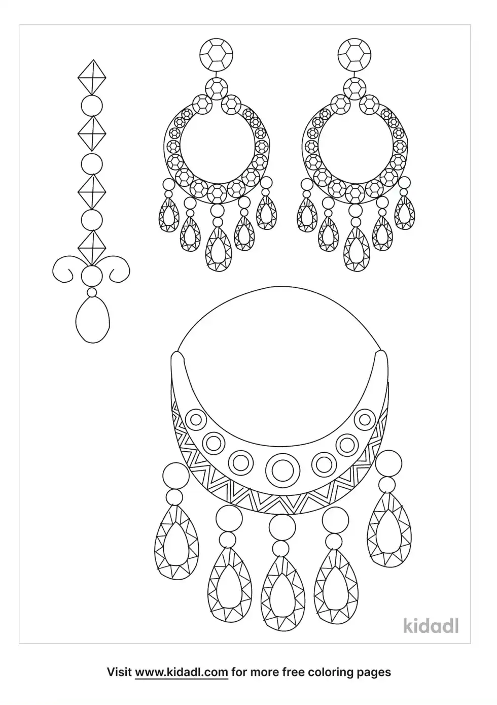 Jewels Worn In India Coloring Page