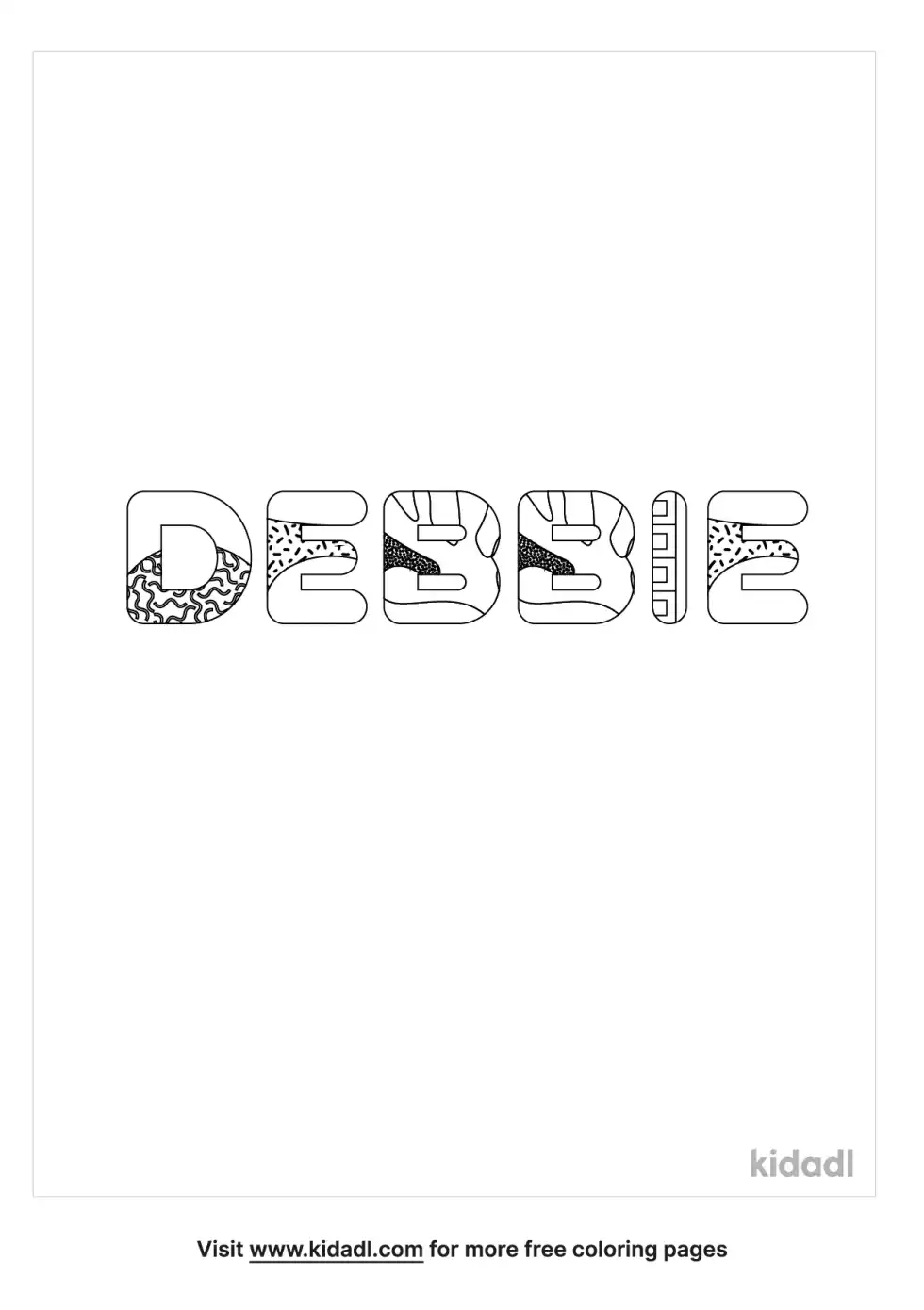 Debbie Coloring Page