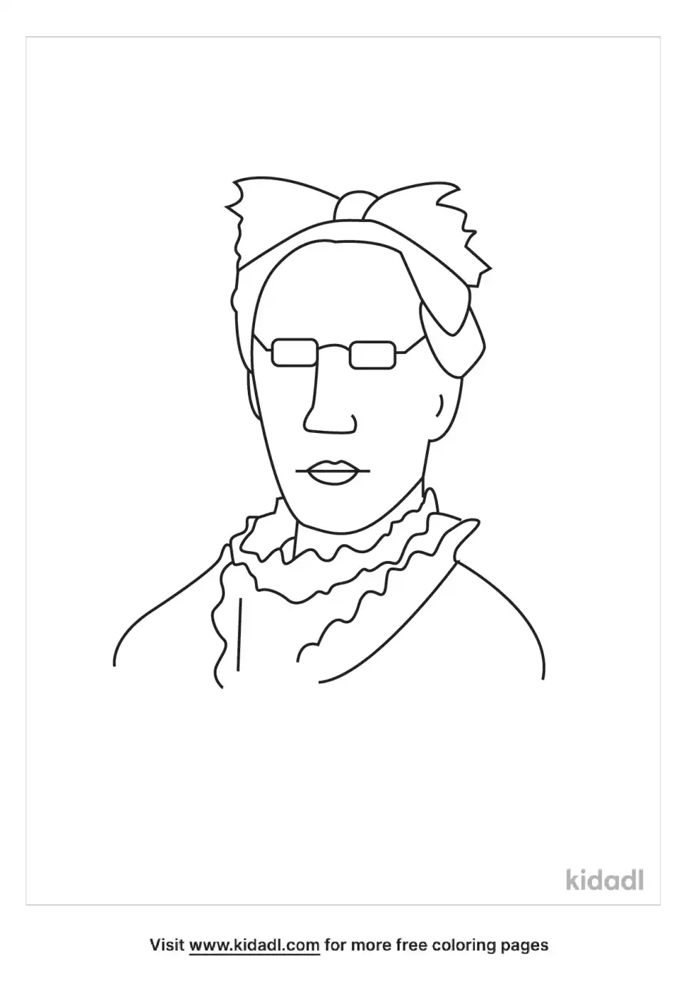 Fanny Crosby Coloring Page