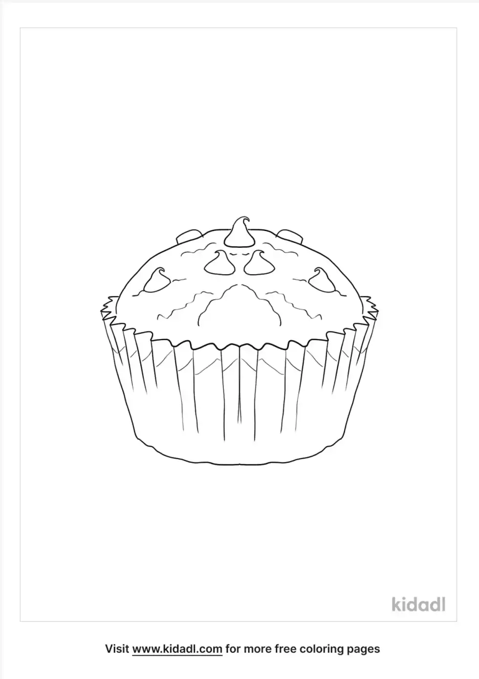 Muffin Coloring Page