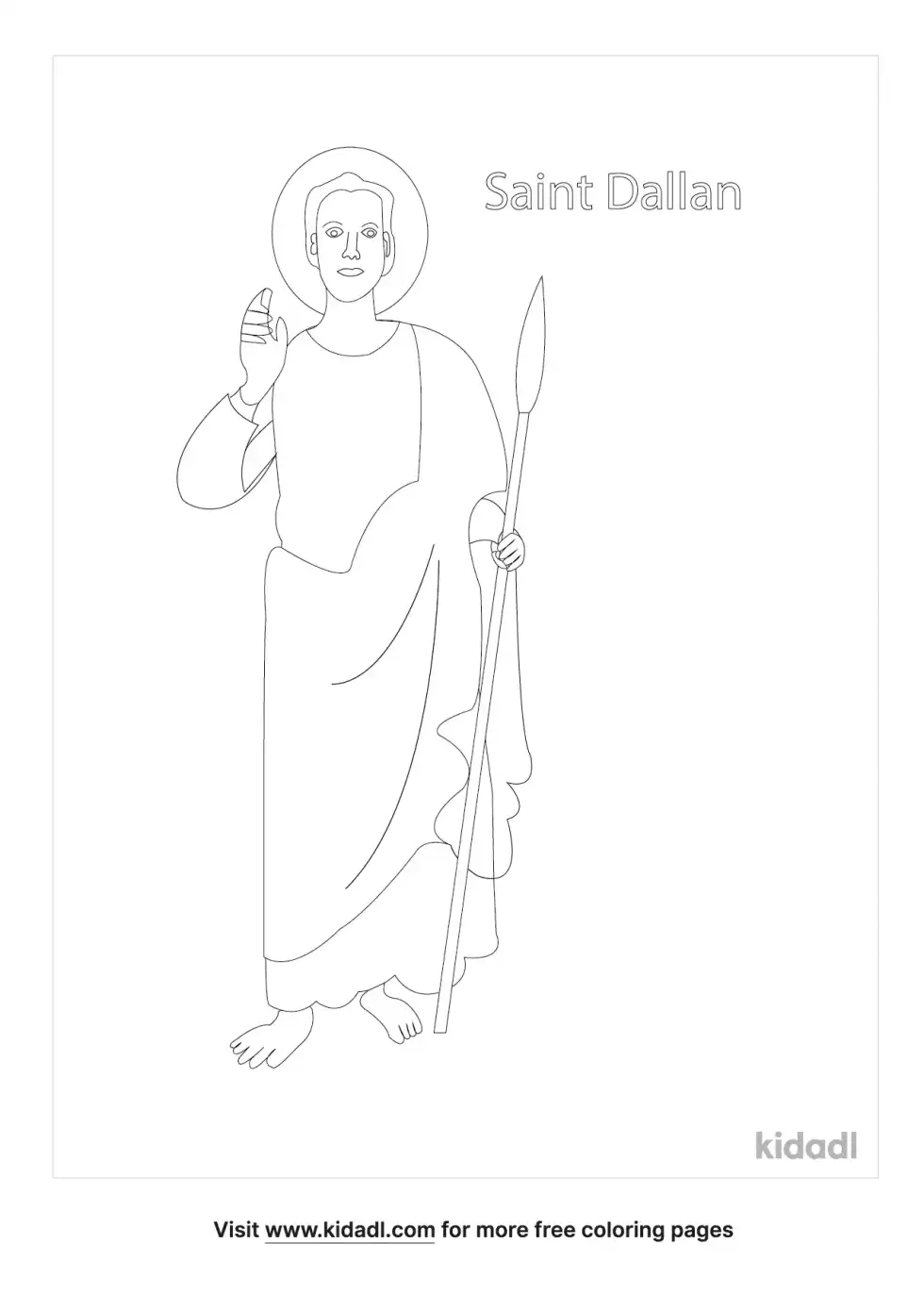 Saint Dallan Coloring Page