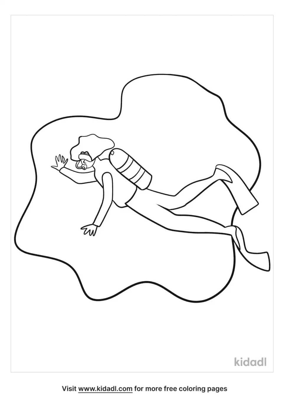Haenyeo Coloring Page