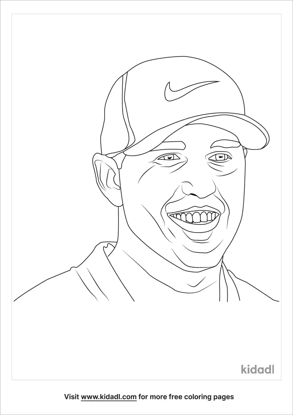 Brooks Koepka Coloring Page