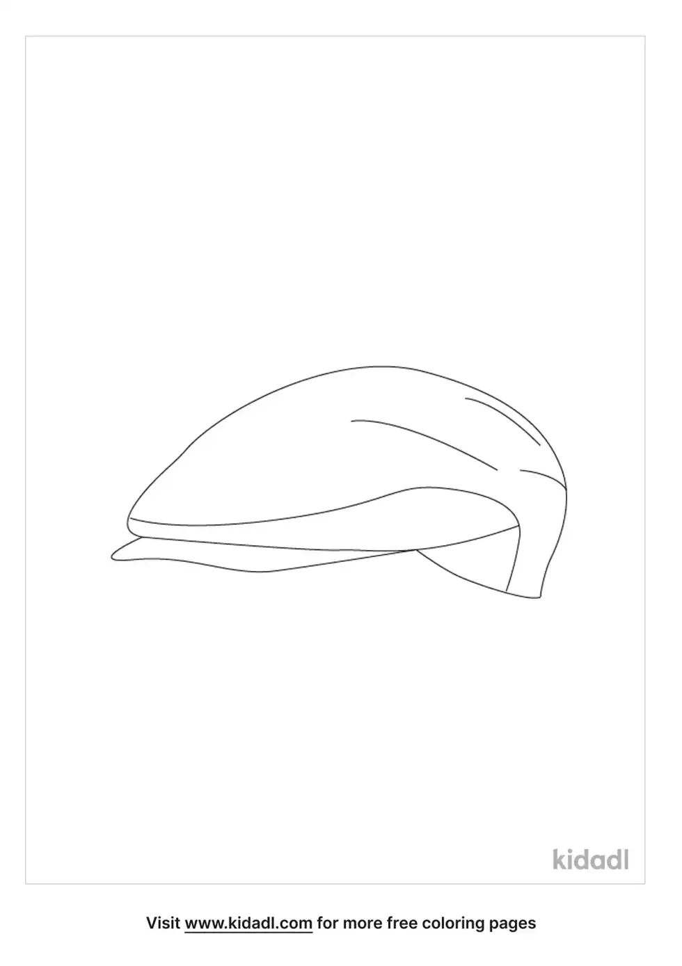 Irish Plaid Hat Coloring Page