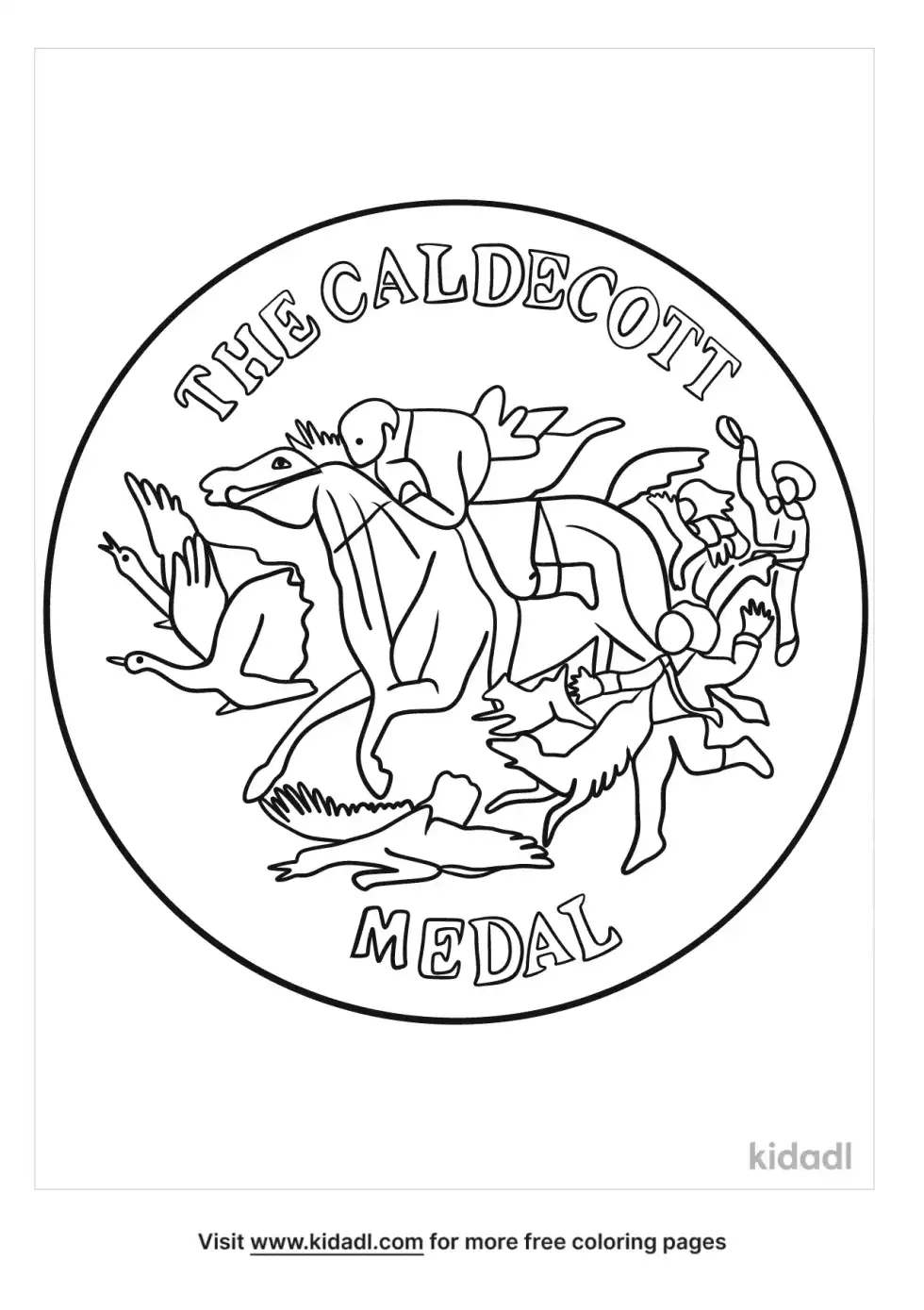 Caldecott Medal Coloring Page