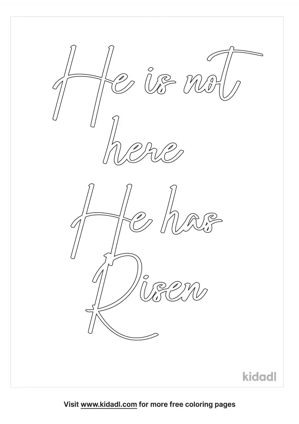Luke 24 Coloring Page