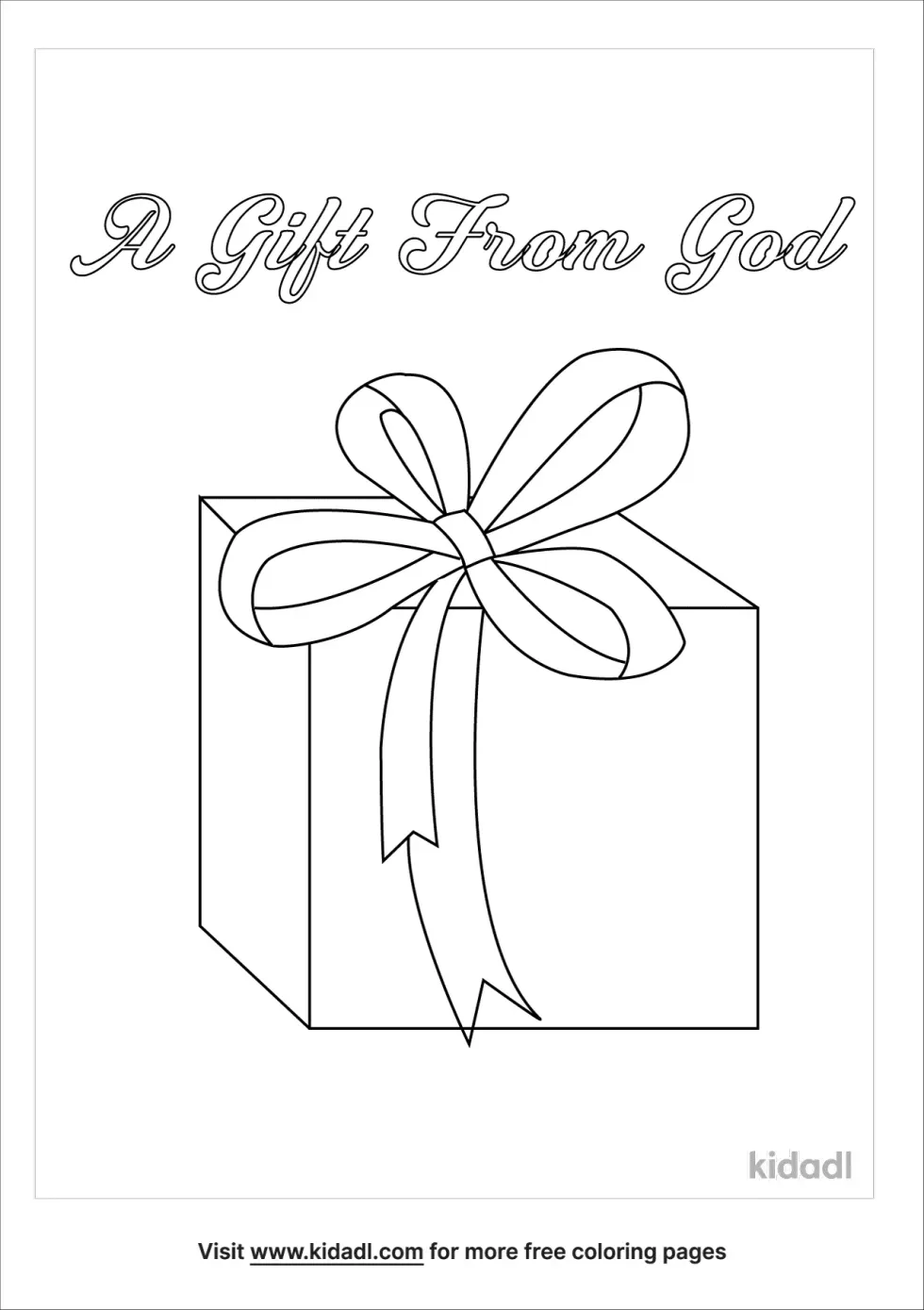 You Are A Gift From God Coloring Page