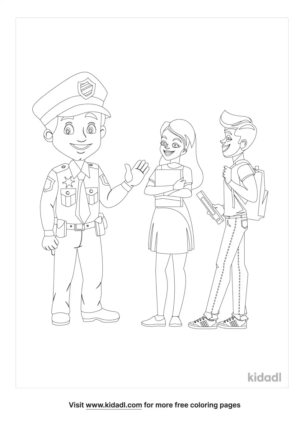 Police Are Your Friend Coloring Page