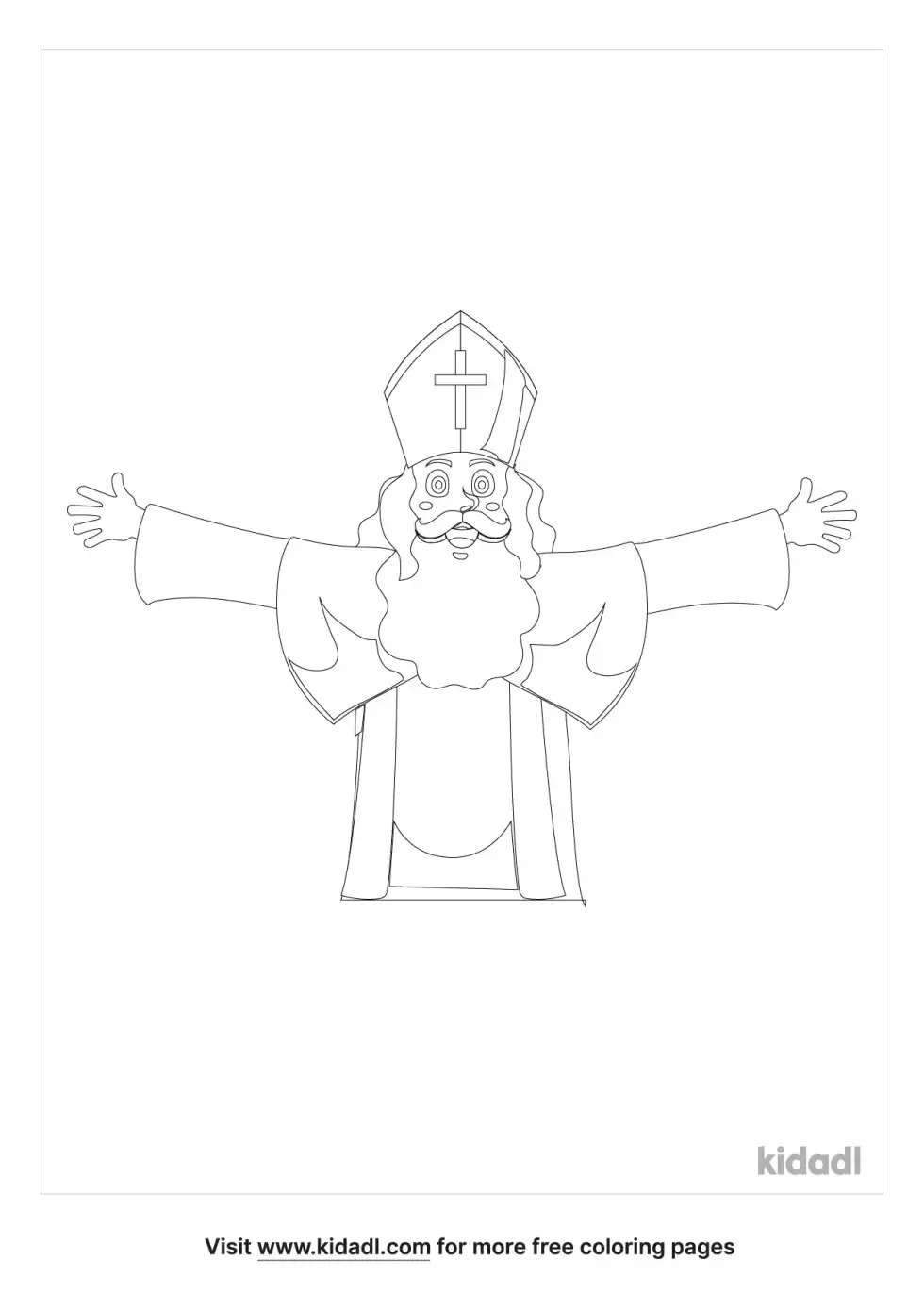 Saint Nicholas Coloring Page