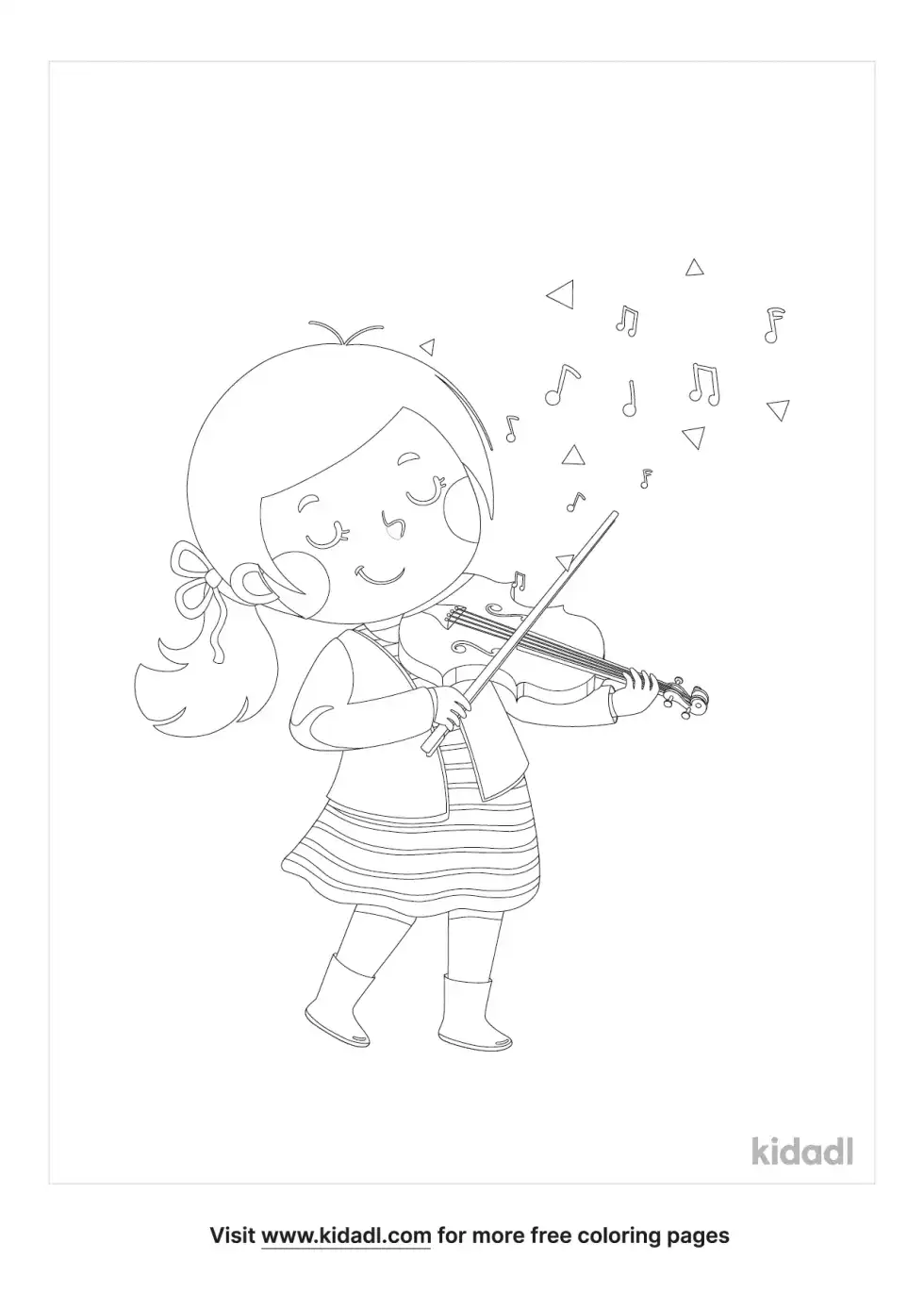 Violinist Coloring Page