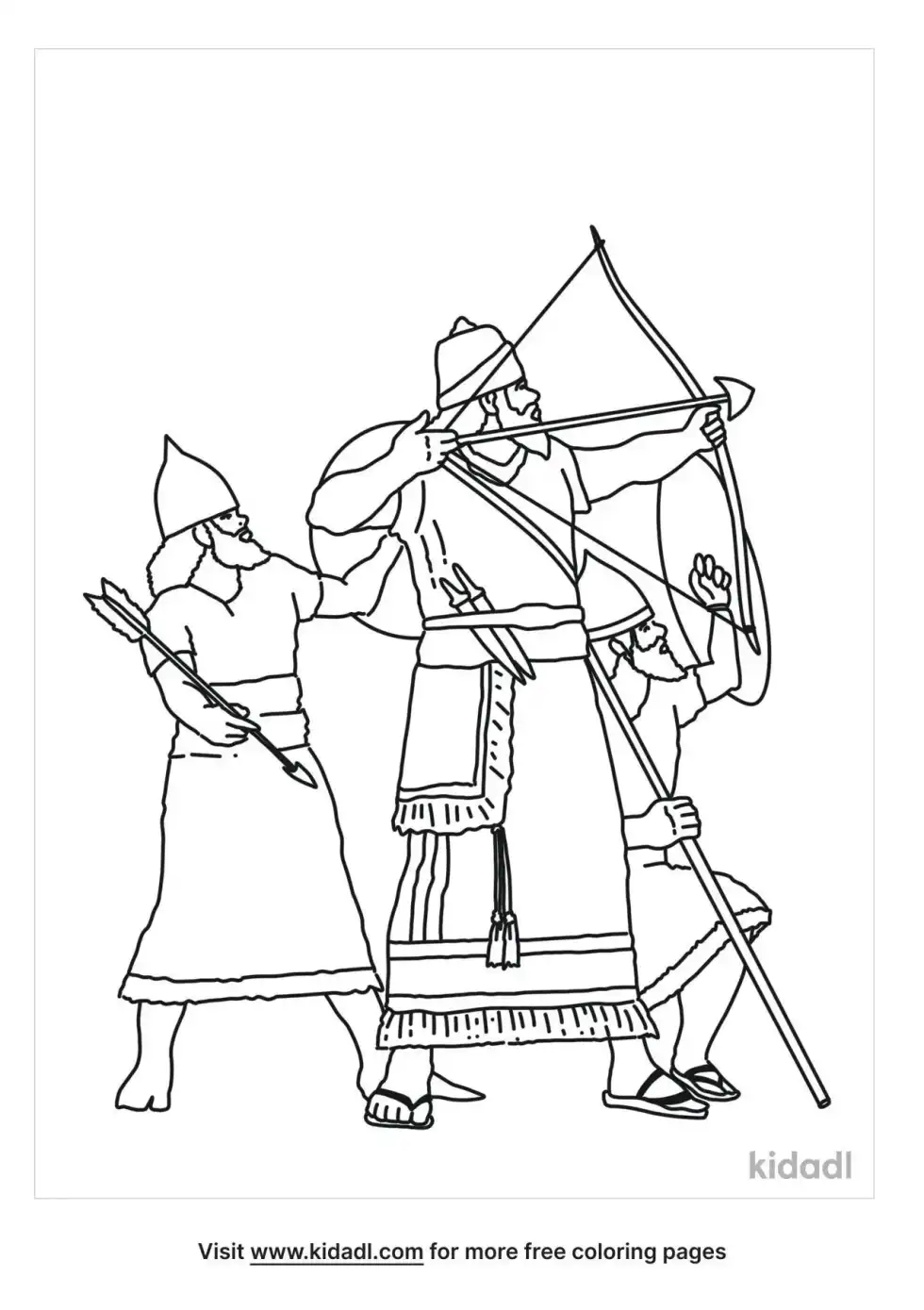 Assyria Falling Coloring Page