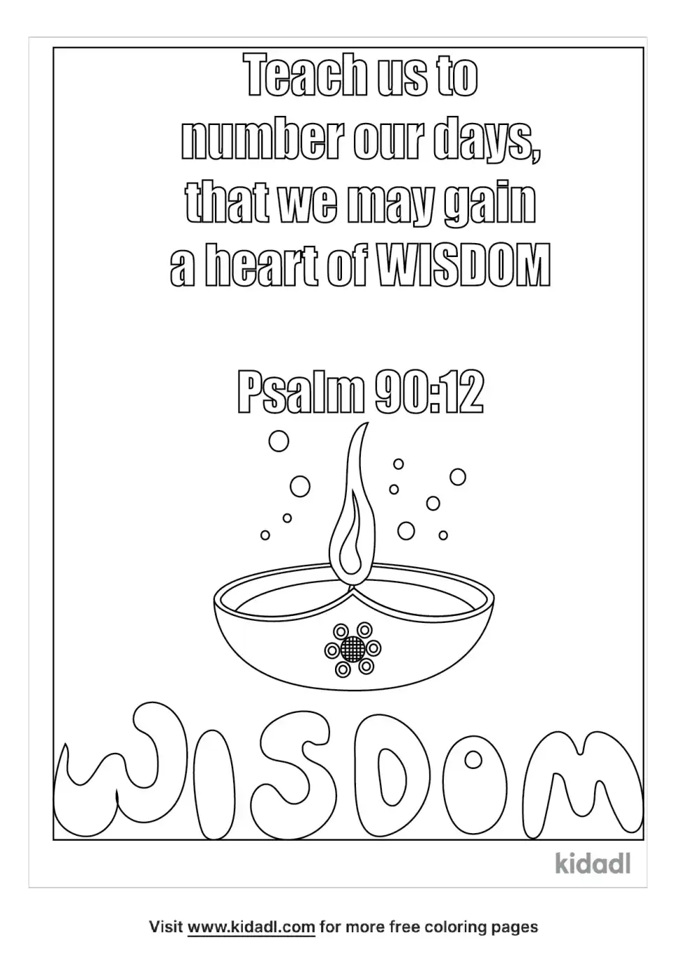 Wisdom Coloring Page