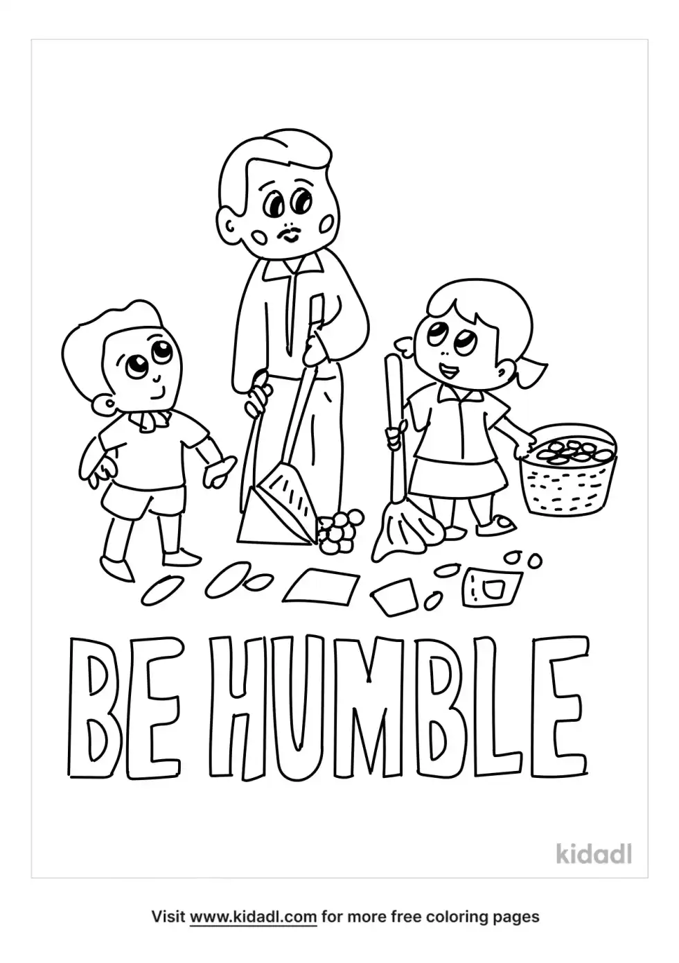 Humility Coloring Page