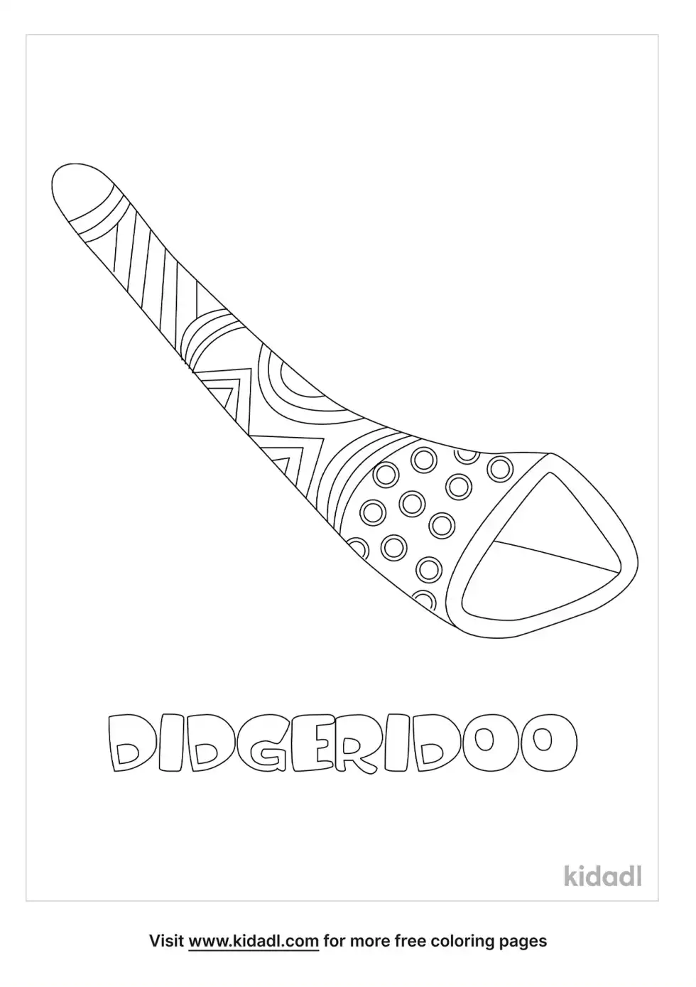 Didgeridoo Coloring Page