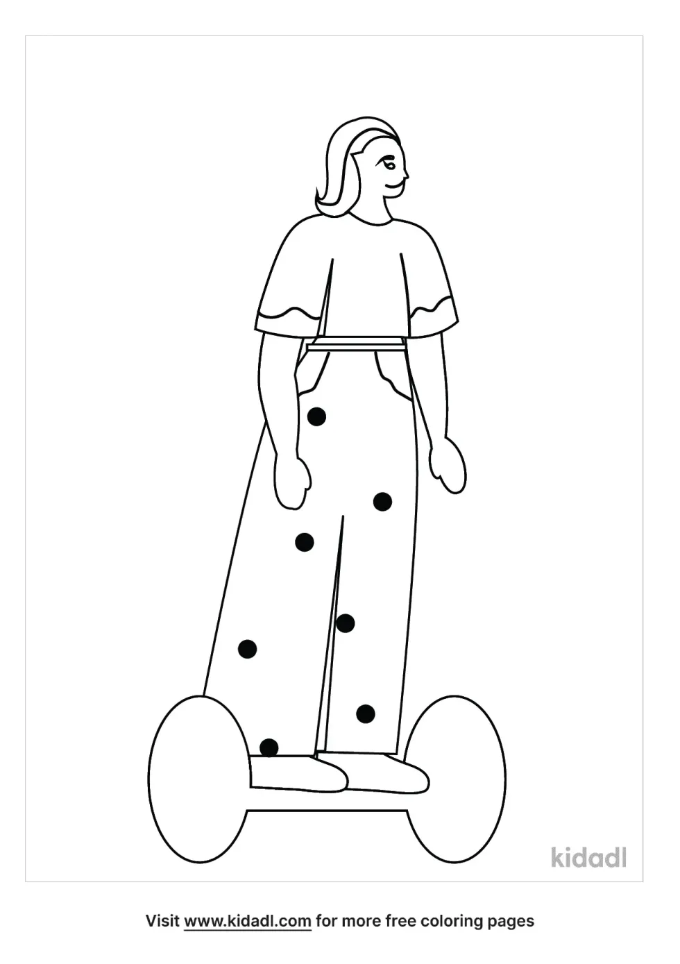 Hoverboard Coloring Page