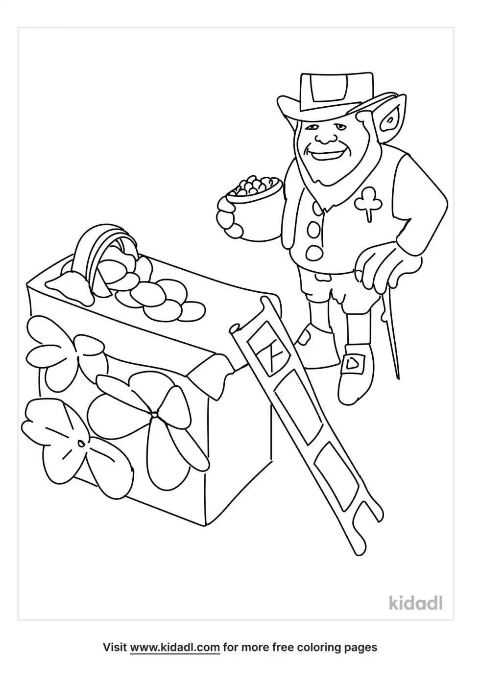 Leprechaun Trap Coloring Page