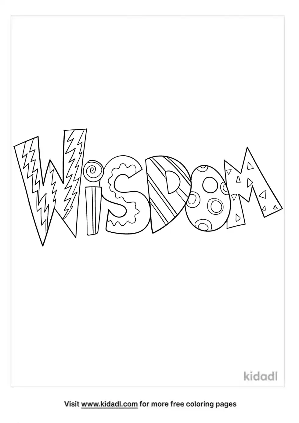 Word Of Wisdom Coloring Page