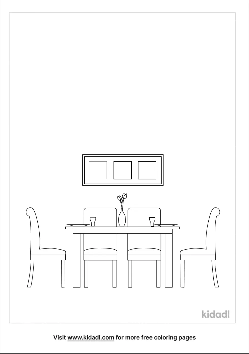 Dining Hall Coloring Page