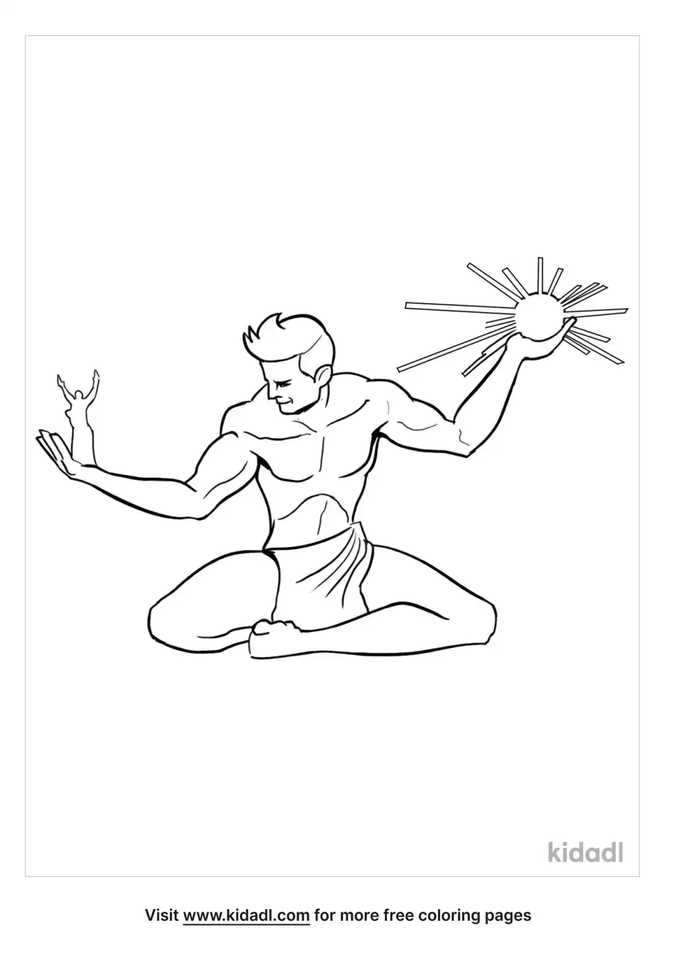 Spirit Of Detroit Coloring Page