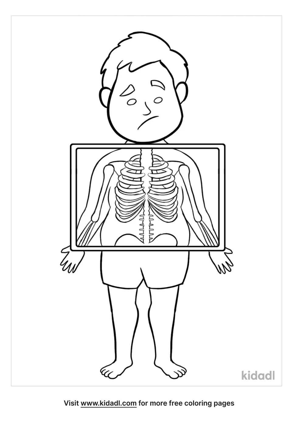 X Ray Chest Coloring Page