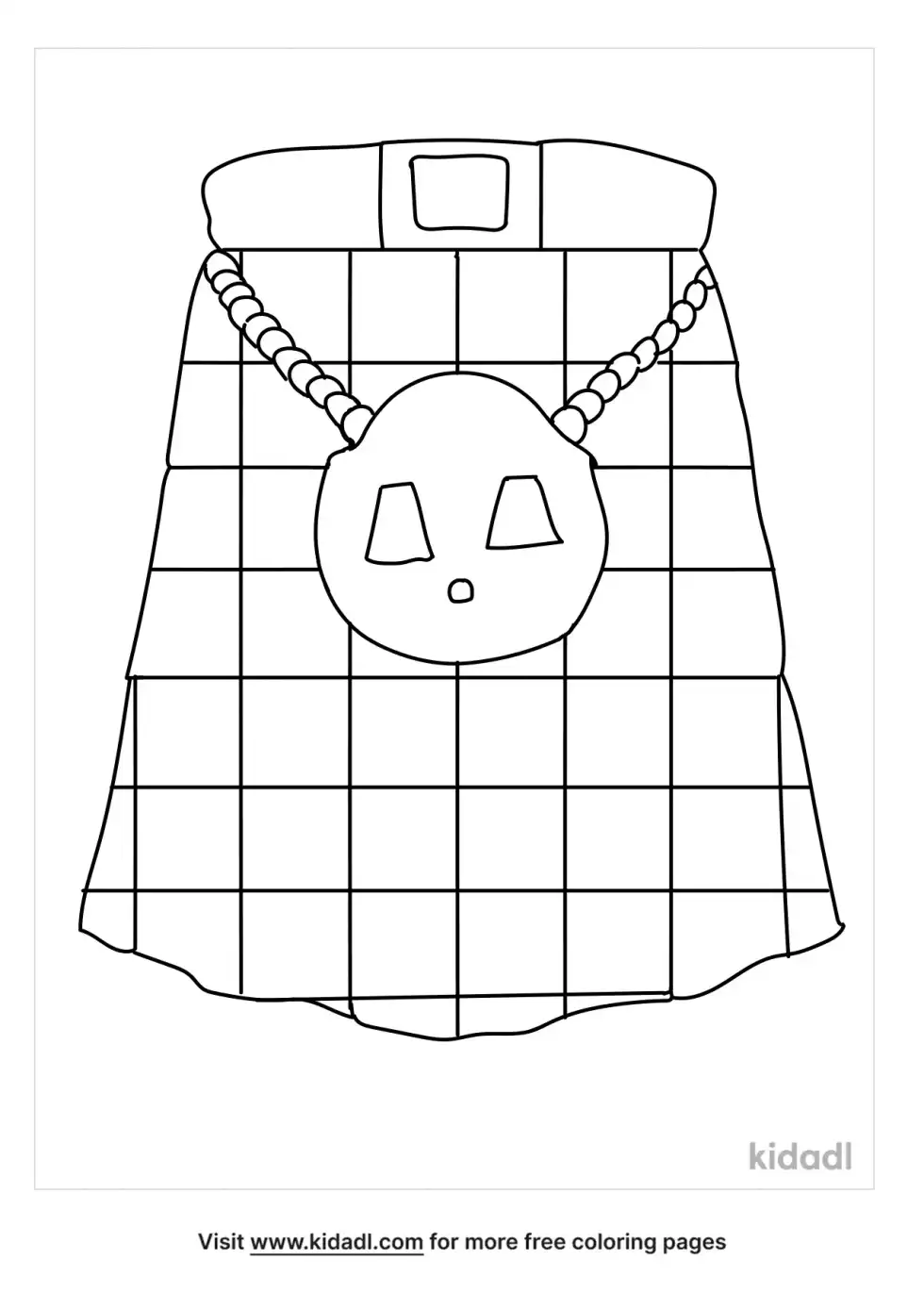 Kilt Coloring Page