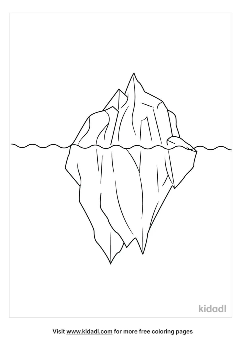 Iceberg Coloring Page
