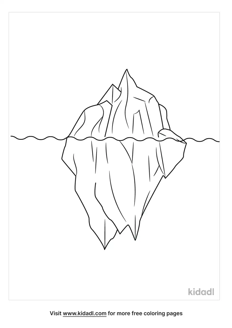 Iceberg Coloring Page