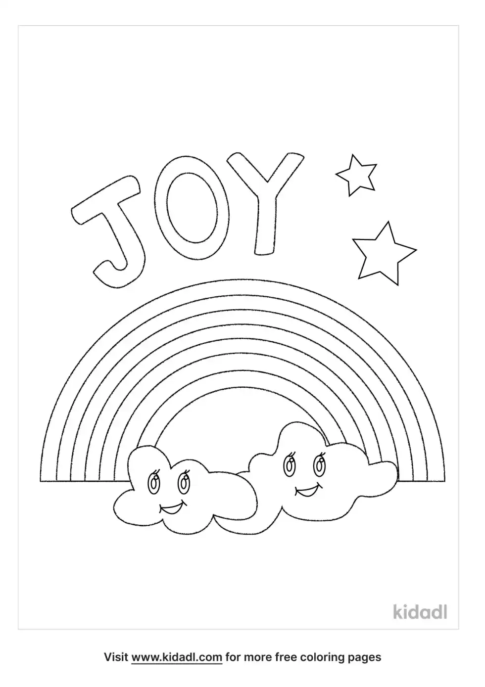 Joy Coloring Page