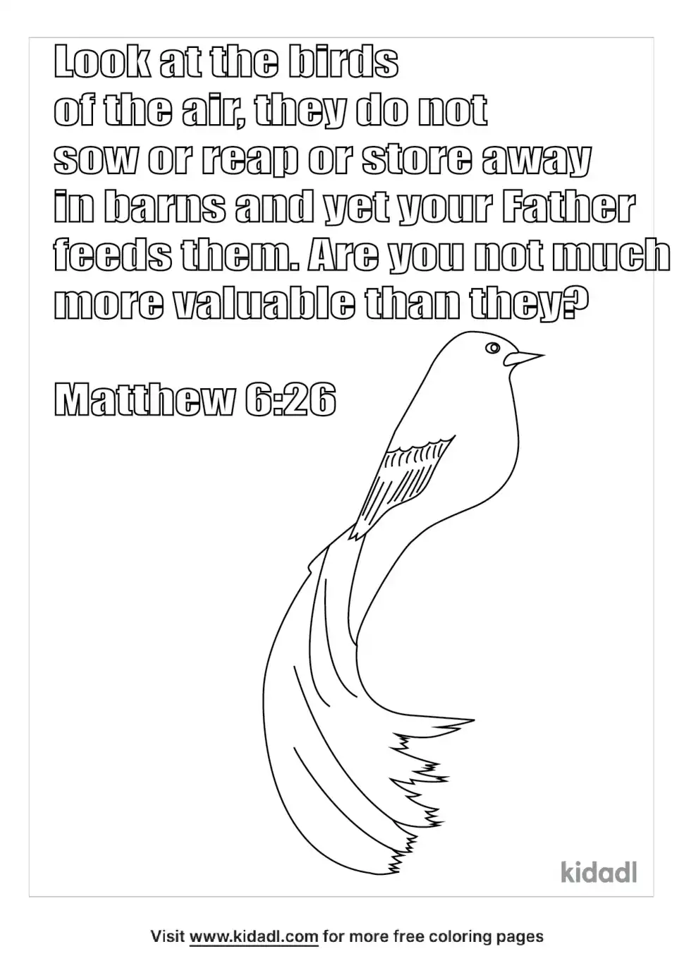 Worth More Than Flock Of Birds Coloring Page