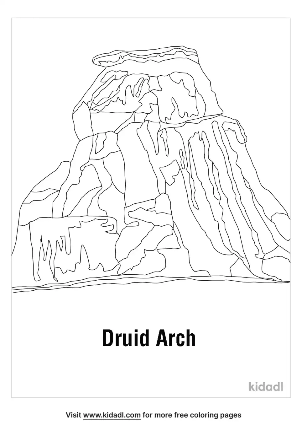 Druid Arch Coloring Page