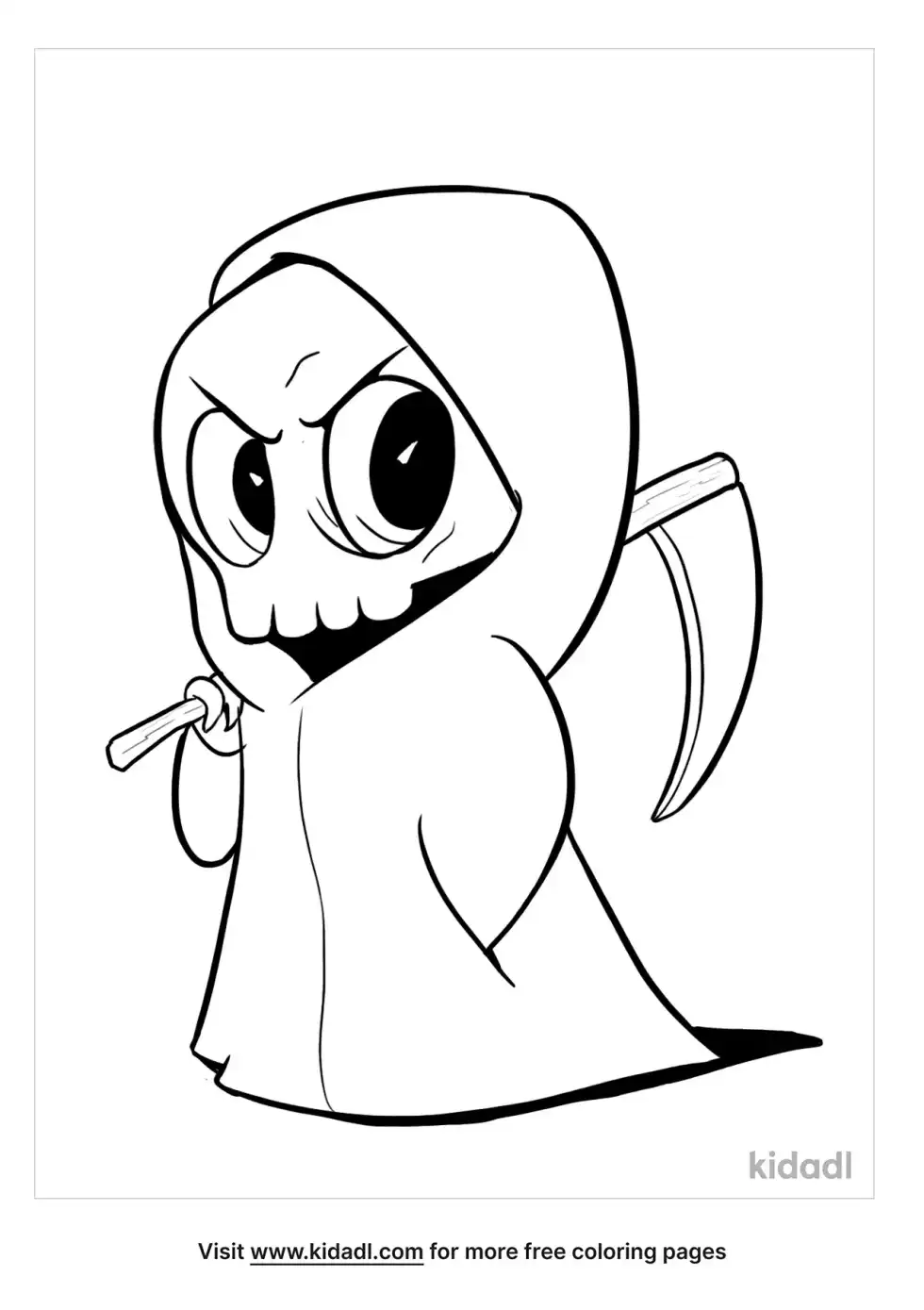 Skull Reaper Coloring Page